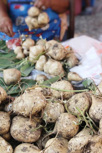 Yuca Haba Ñame Mercado — Foto de Stock