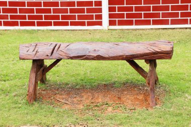 Bahçe vintage tarzı ahşap sandalye