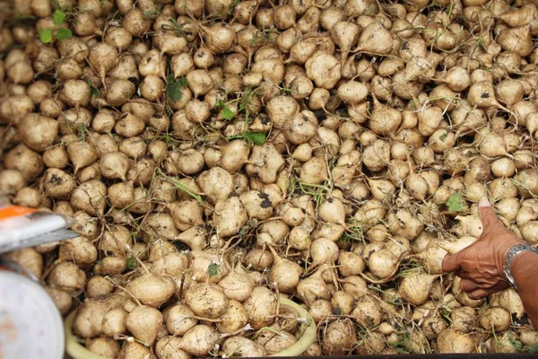 Cassave Yam Bean Markt — Stockfoto