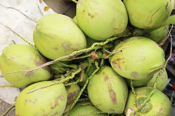 Kokosnoot Vrucht Heerlijk Straat Eten — Stockfoto