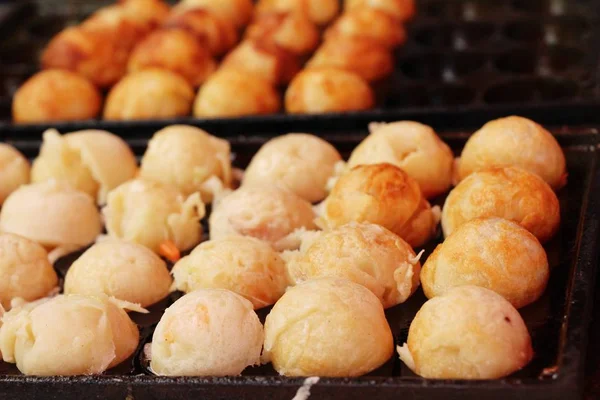 Takoyaki Adalah Makanan Jepang Yang Lezat Panci — Stok Foto