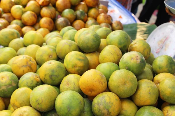 Fructele Portocalii Sunt Delicioase Mâncarea Stradală — Fotografie, imagine de stoc