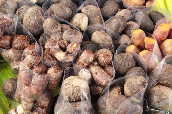 Patate Dolci Bollire Cibo Strada — Foto Stock