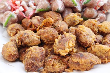 Mısır rice Fried sokak gıda lezzetlidir