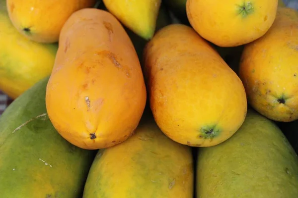 Ripe Papaya Delicious Market — Stock Photo, Image