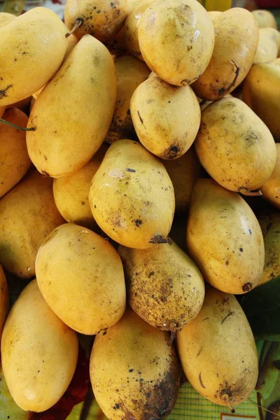Reife Mangofrüchte Köstlich Beim Streetfood — Stockfoto