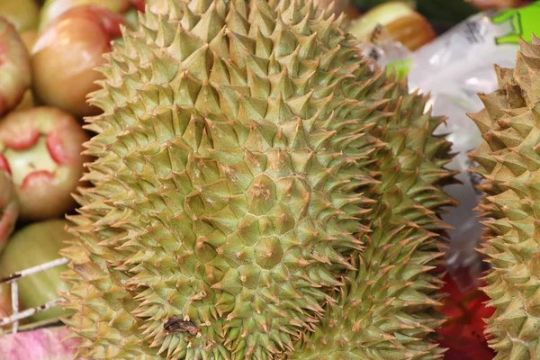 Durian Owoców Jest Pyszne Ulicy Żywności — Zdjęcie stockowe