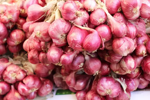 Cebollas Chalotes Para Cocinar Mercado — Foto de Stock