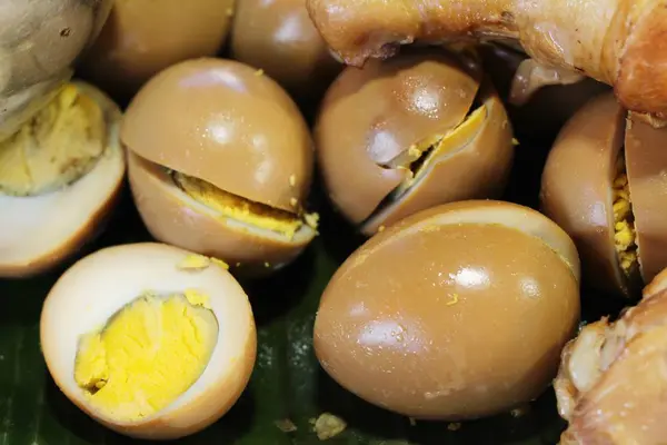 Telur Rebus Itu Lezat Makanan Cina — Stok Foto