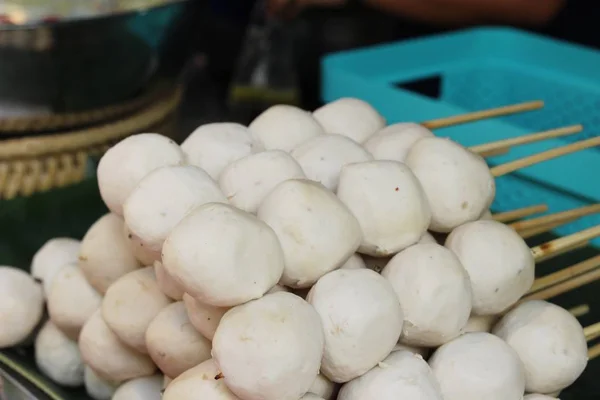 Bakso Panggang Sangat Enak Makanan Jalanan — Stok Foto