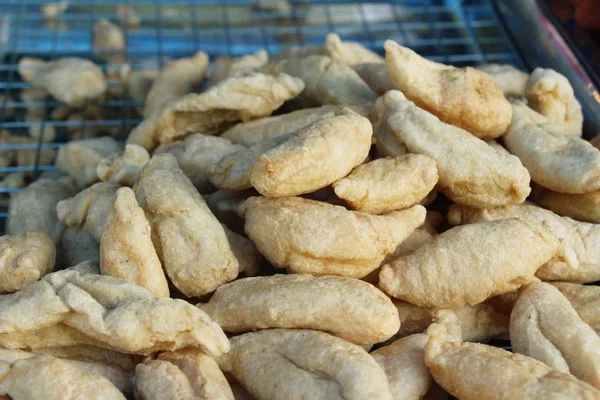 Stekt Köttbullar Läcker Gata Mat — Stockfoto