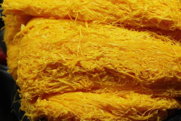 Słodki Złoty Jest Jajko Żółtka Tajski Deser — Zdjęcie stockowe