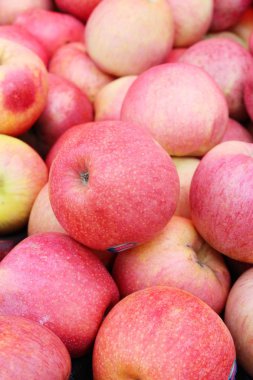 Elma meyve sokak gıda lezzetlidir