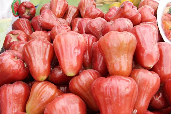 Rose Apple Sladké Ovoce Trhu — Stock fotografie