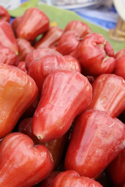 Manzana Rosa Fruta Dulce Mercado — Foto de Stock