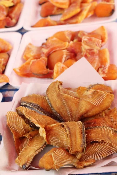 Смажена Риба Смачна Вуличній Їжі — стокове фото