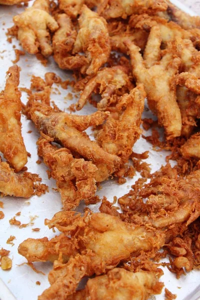 Fried Chicken Feet Delicious Street Food — Stock Photo, Image