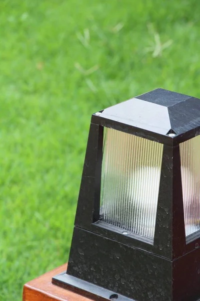 Lamp in the garden at vintage style — Stock Photo, Image