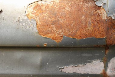 Paslı desen doku ile eski demir arka plan 