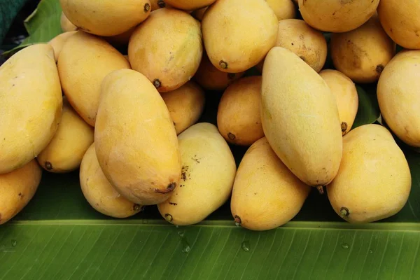 Zralé mango ovoce lahodné v pouliční stánky s jídlem — Stock fotografie