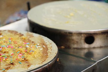 Soğuk pancake sokak fo lezzetli yapmak