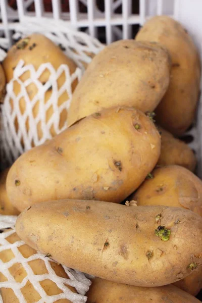 Patates douces pour cuisiner à la rue — Photo