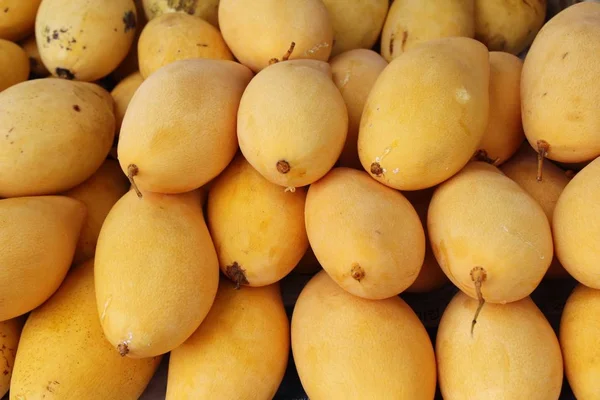 Ripe mango fruit delicious at street food — Stock Photo, Image