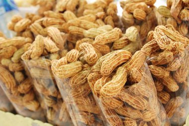 Haşlanmış fıstık sokak gıda lezzetli olduğunu