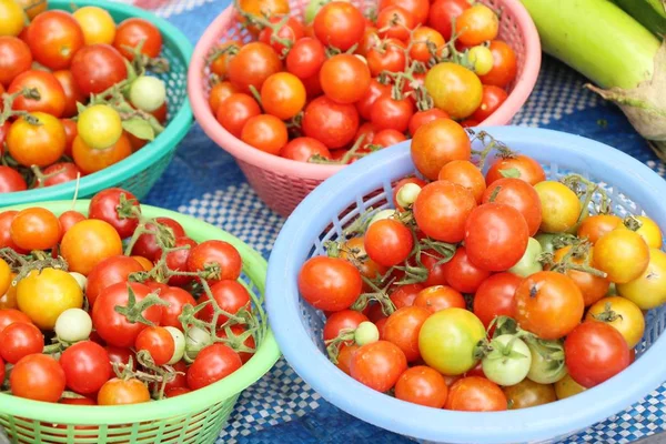 Fresh tomatoes for cooking in street food — Stock Photo, Image