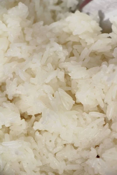 Lepki ryż z kremem, stronach z mieszaną, tajski deser — Zdjęcie stockowe