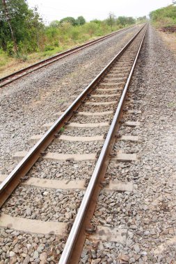 Trenler için eski demiryolu rayları vintage tarzı 