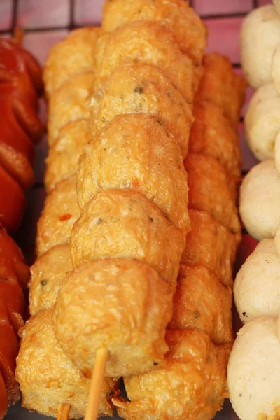 市場の深い蟹肉ロール — ストック写真