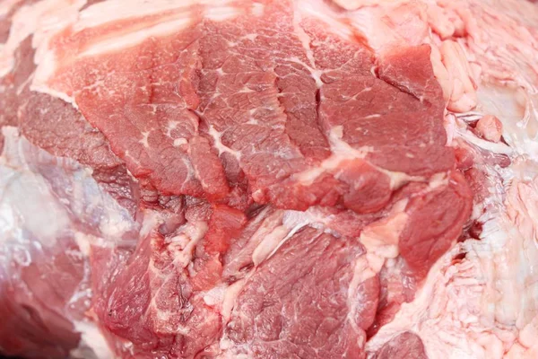 Viande bovine crue pour la cuisson au marché — Photo