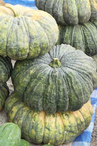 Citrouille fraîche pour cuisiner sur le marché — Photo