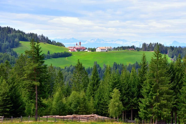 Santuario Virgen Pietralba Uno Los Principales Santuarios Tirol Del Sur — Foto de Stock