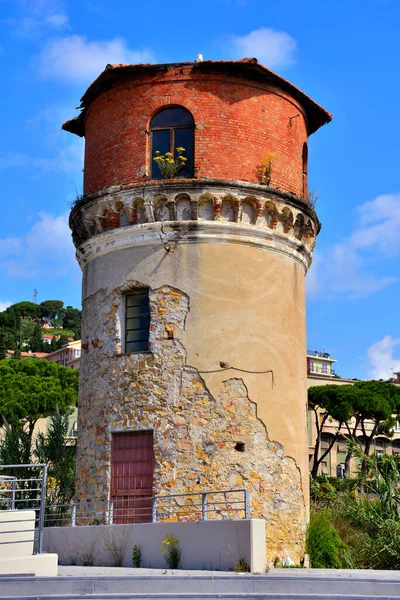 Toren Jachthaven Van Porto Maurizio Imperia Liguria Italië — Stockfoto