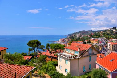 Porto Maurizio Imperia İtalya 'da panorama
