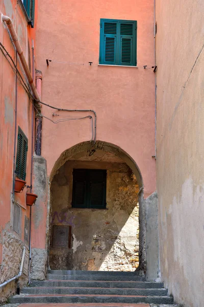 Loggien Von Santa Chiara Porto Maurizio Imperia Italien — Stockfoto