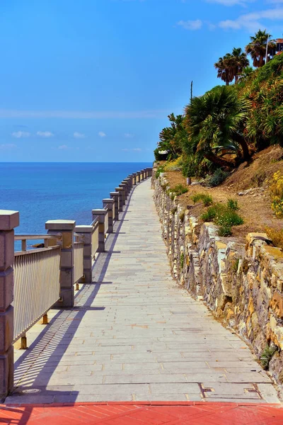 Strandpromenade Von Imperia Porto Maurizio Italien — Stockfoto