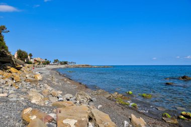 Imperia İtalya 'da denize bir göz atmak