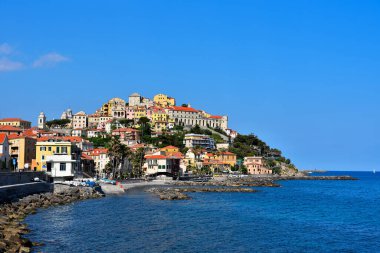 Porto Maurizio Imperia İtalya 'nın panoraması