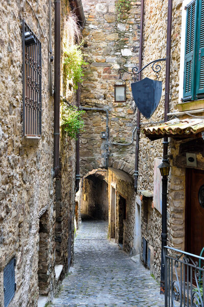 Apricale medieval village in the province of Imperia Italy