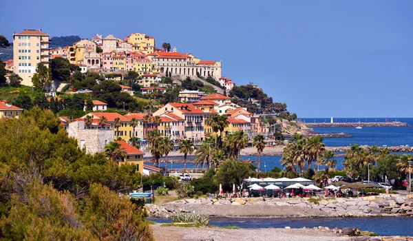 Panorama Porto Maurizio Imperia Włochy — Zdjęcie stockowe