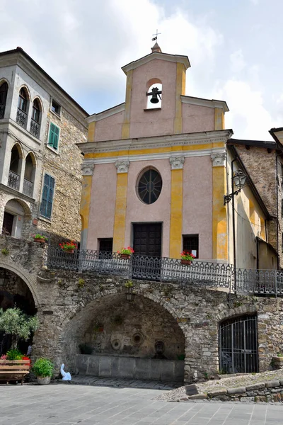 Albaricoque Pueblo Medieval Provincia Imperia Italia — Foto de Stock