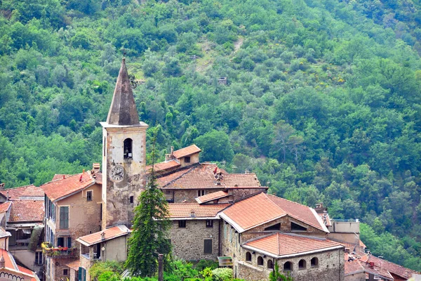 Apricale Medieval Village Province Imperia Italy Stock Image