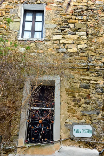 Casas Históricas Aldeia Perinaldo Itália — Fotografia de Stock