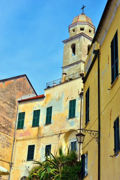 Egy Pillantás Cervo Ligurian Faluba Imperia Tartományban Olaszország — Stock Fotó