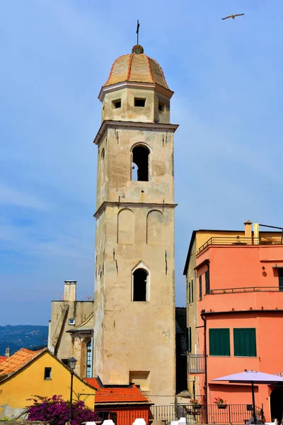 Rzut Oka Wioskę Cervo Ligurian Prowincji Imperia Włochy — Zdjęcie stockowe