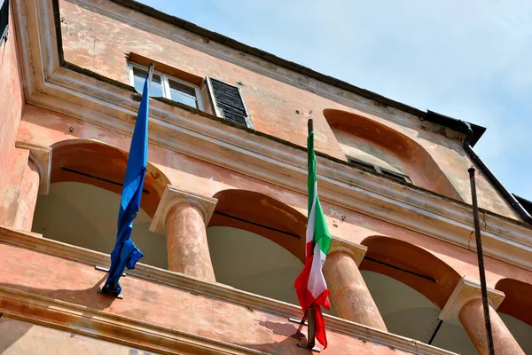 Vislumbre Cervo Pueblo Liguria Provincia Imperia Italia — Foto de Stock