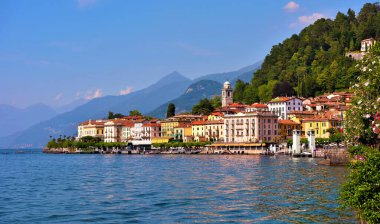 Bellagio Gölü Panorama Como İtalya